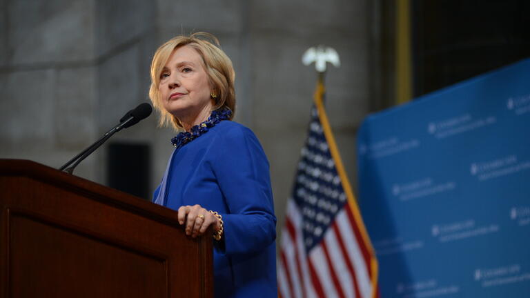 Hillary Rodham Clinton spoke at SIPA's annual Dinkins Forum in 2015.