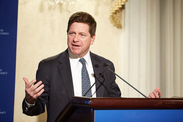 SEC Chairman Jay Clayton delivered the keynote speech at a SIPA-hosted panel discussion on cyber strategy for law and finance.